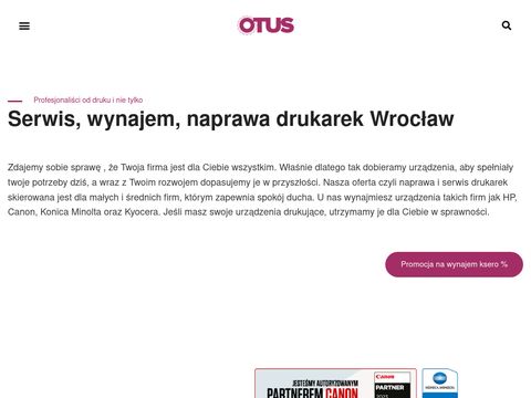 Otus.pl - wynajem kserokopiarek Rawicz