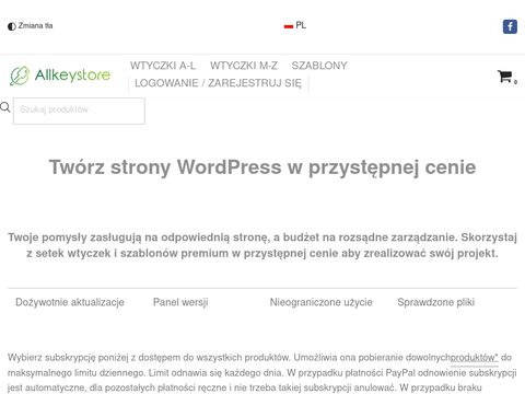 Allkeystore.pl - wtyczki premium wordpress